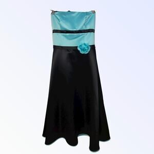 Vintage Jessica McClintock for Gunne Sax Sz 5-6 Strapless Tea Length gown